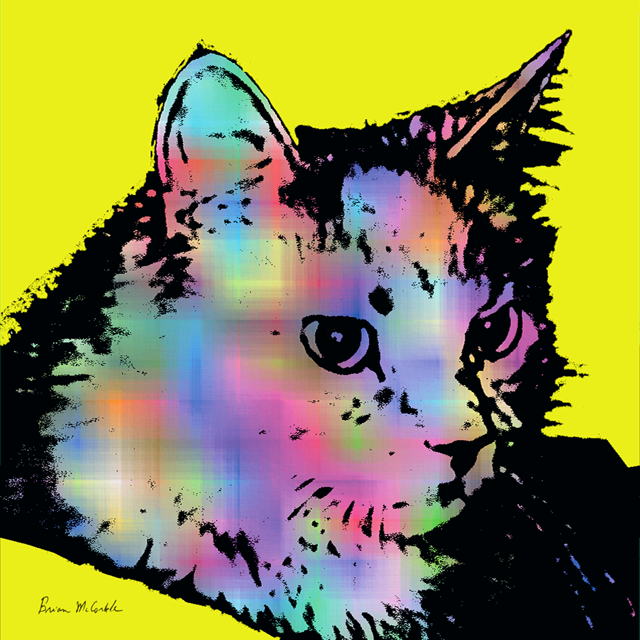 (image for) Fluffy rainbow yellow
